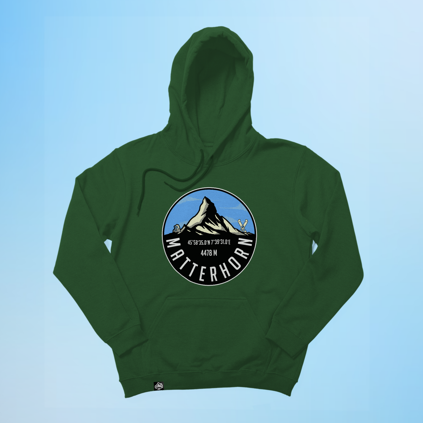 Mighty Matterhorn Ski Touring Unisex Hoodie