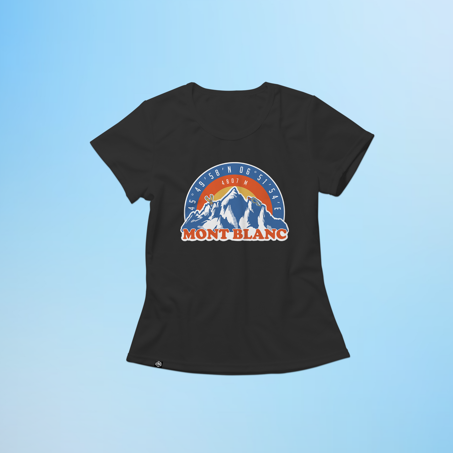 Mighty Mont Blanc Ski Touring Women T-shirt